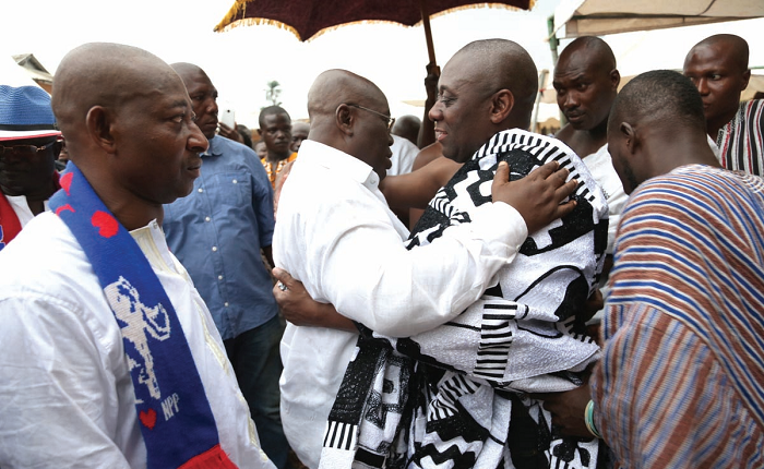 Nana Akufo-Addo interacting with the Chief of Asamankese NPP to undertake industrial revolution — Akufo-Addo